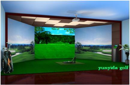 天津河北区室内模拟高尔夫工程案例