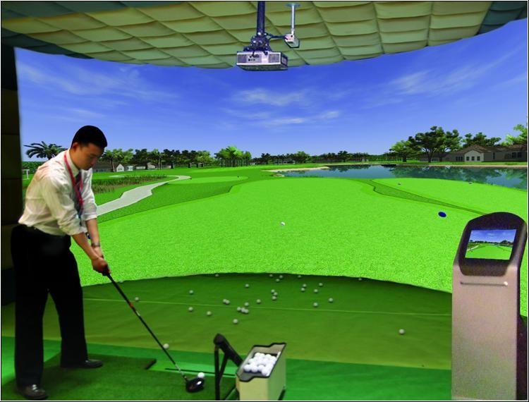 长春室内高尔夫模拟器,吉林模拟高尔夫,三屏高尔