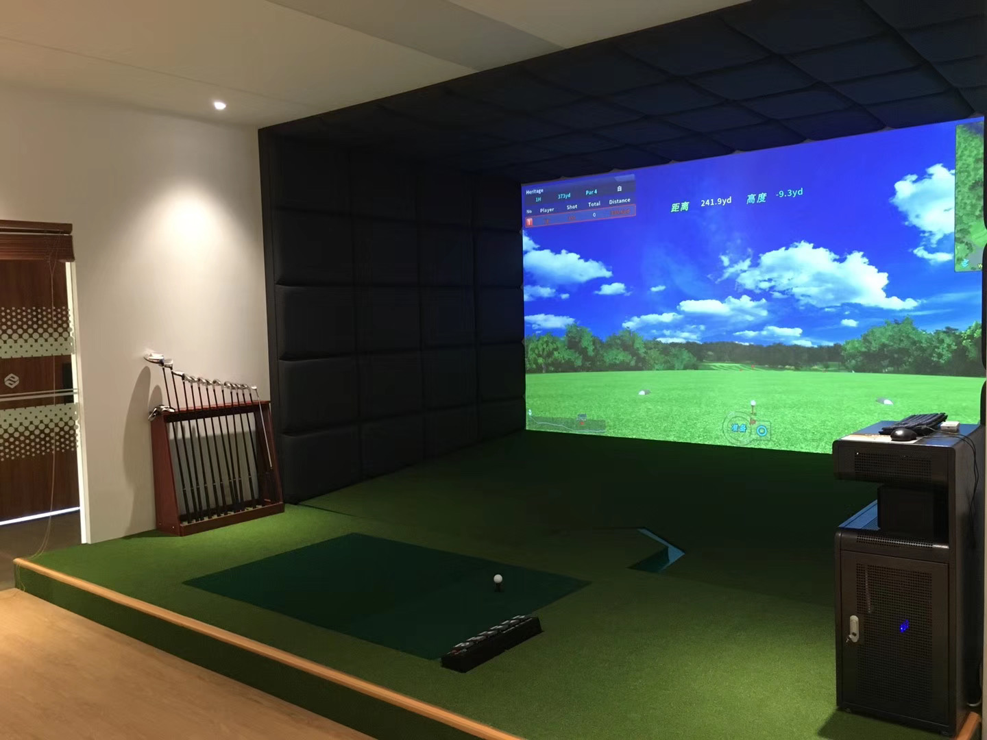 yunyidagolf室内高尔夫模拟器专业品牌体育用品市场份额越来越大品质和技术创新