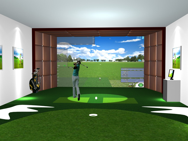 室内高尔夫模拟系统详细介绍 超清晰的画质 逼真