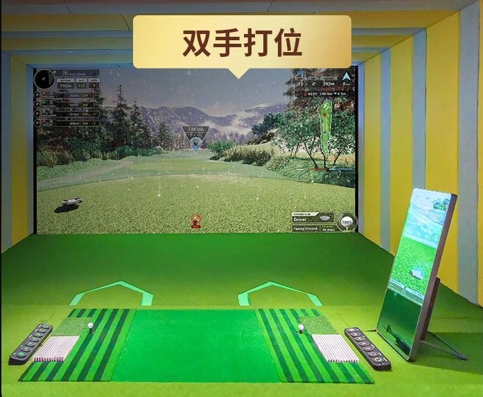 K-Golf高速摄像室内高尔夫模拟器 超高清真4k球场软件 双目4000帧的传感器