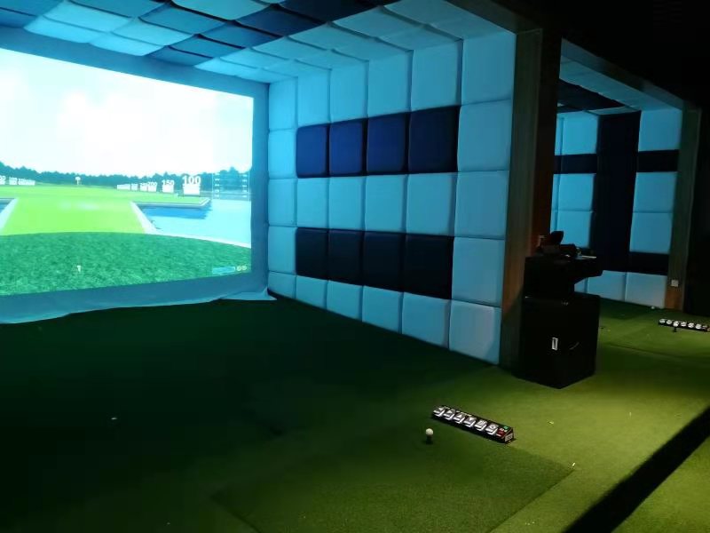 高速摄像室内高尔夫模拟器 左右手双打位 超高清