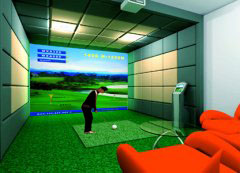 吉林高尔夫室内模拟设备 给球员提供高尔夫比赛 挥杆训练 教学 实战技术训练