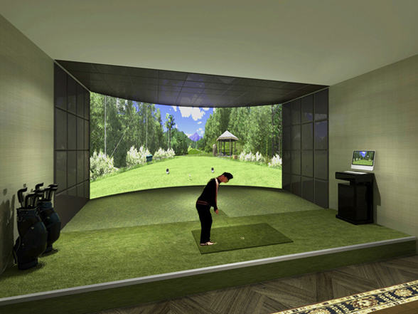 室内模拟高尔夫 专注于家庭高尔夫领域 在国内高尔夫行业室内高尔夫球馆安装