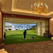 环屏高尔夫模拟器设备yunyida拥有无比准确的3D立体超高速实拍技术
