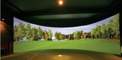 弧形幕高尔夫模拟器技术服务互动交流增加客户粘度提高客户的忠诚度