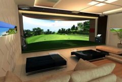 室内高尔夫模拟设备安装简单 使用面积只需要30平米即可安装一套